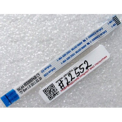 FFC шлейф 6 pin обратный, шаг 1.0 mm, длина 80 mm TouchPad Toshiba Satellite L670, L675 (p/n NALAA NBX0000PA00 CVTP REV 1.0)