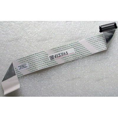 LCD LVDS FFC шлейф мониторный 30 pin прямой, шаг 1.0 mm, длина 270 mm Asus LCD Monitor VX238H, VX238H-P, VX238H-W (p/n 14004-01200800), с замком с одной стороны