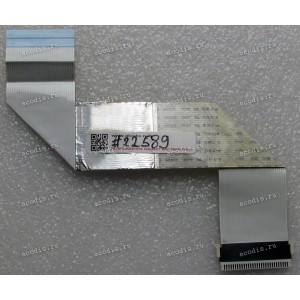 LCD LVDS FFC шлейф мониторный 30 pin обратный, шаг 1.0 mm, длина 205 mm BenQ Q7T4, с замком с одной стороны