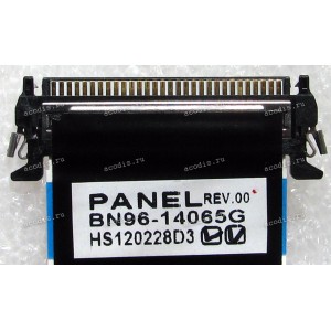 LCD LVDS FFC шлейф мониторный 30 pin обратный, шаг 1.0 mm, длина 200 mm Samsung LCD Monitor S19A450BR (p/n BN96-14065G), с замком с одной стороны