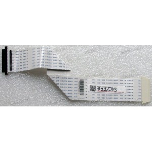 LCD LVDS FFC шлейф мониторный 30 pin обратный, шаг 1.0 mm, длина 230 mm Hanns G HA191, с замками с двух сторон