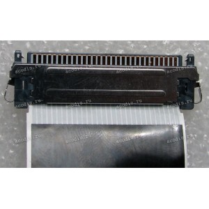LCD LVDS FFC шлейф мониторный 30 pin обратный, шаг 1.0 mm, длина 350 mm AOC i2480sx, с замками с двух сторон
