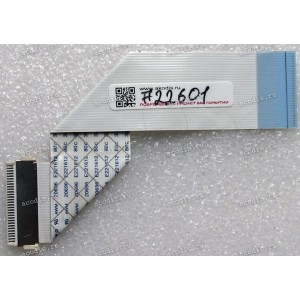 LCD LVDS FFC шлейф мониторный 30 pin обратный, шаг 1.0 mm, длина 160 mm BenQ Q7T5, с замком с одной стороны
