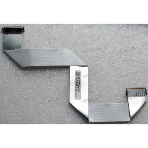 LCD LVDS FFC шлейф мониторный 30 pin обратный, шаг 1.0 mm, длина 390 mm, с замками с двух сторон