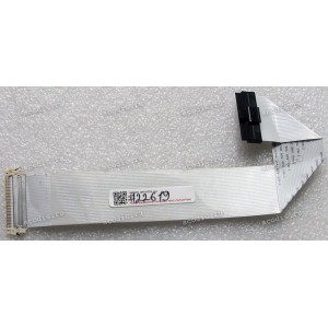 LCD LVDS FFC шлейф мониторный 30 pin обратный, шаг 1.0 mm, длина 240 mm, с замками с двух сторон