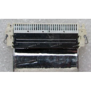 LCD LVDS FFC шлейф мониторный 30 pin обратный, шаг 1.0 mm, длина 500 mm, с замком с одной стороны