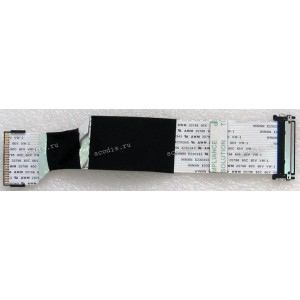 LCD LVDS FFC шлейф мониторный 30 pin обратный, шаг 1.0 mm, длина 183 mm, с замками с двух сторон