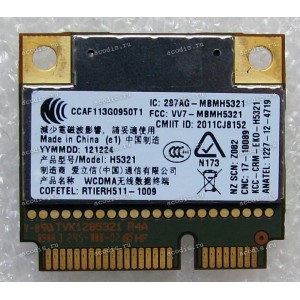 WLAN Half Mini PCI-E U.FL Ericsson H5321GW 802.11b/g/n BT4.0 Lenovo ThinkPad L430, L530, T430, T430i, T430s, T430si, T530, T530i, W530, X1, X230, X230i, X230 (FRU: 04W3786, 60Y3297) Antenna connector U.FL