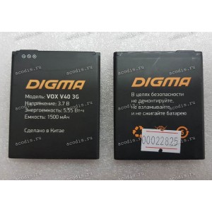 АКБ Digma Vox V40 3G (SP09423, VT4055MG, 3.7v, 1500mAh)