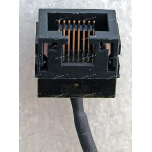 RJ-45 & cable Sony VGN-NW, PCG-71 (p/n: 306-0001-1638-A, A1732314B) 8 pin, 220 mm