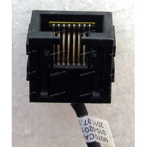 RJ-45 & cable Sony VPC-EA, VPC-EB, PCG-71211V (p/n: 015-0201-1509_A, 418573121) 8 pin, 100 mm