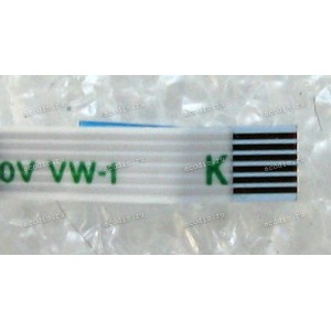 FFC шлейф 6 pin прямой, шаг 0.5 mm, длина 87 mm Sony SVE15 (p/n DEFC0889018, A-1888-134-A)