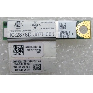 Bluetooth module Lenovo ThinkPad T60, T61 (p/n: 2005DJ0987, FRU 39T0497) Bluetooth module Lenovo ThinkPad T60, T61 (p/n: 2005DJ0987, FRU 39T0497)