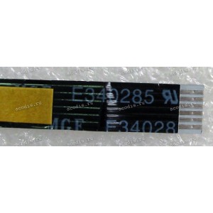 FFC шлейф 6 pin прямой, шаг 1.0 mm, длина 150 mm TouchPad Lenovo IdeaPad Yoga-3 1370 (p/n NBX0001AS00) black