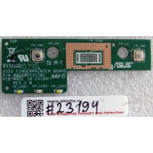TouchPad Fingerprint & Mouse Buttons LED board Asus X55S (p/n 08G2015XS20C) REV: 2.0