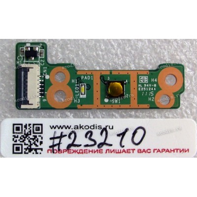 Power Button board HP Pavilion DV6-3000 (p/n: 35LX6PB0000) REV: D