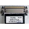 LCD LVDS FFC шлейф мониторный 30 pin обратный, шаг 1.0 mm, длина 197 mm Samsung LCD Monitor LS20C300 (p/n BN96-24731W), с замком с одной стороны