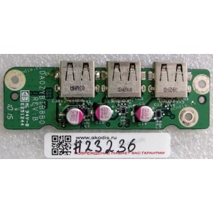 USB board Acer Aspire 7745, 7745G, 7745Z, Packard Bell EasyNote LX86 (p/n: 55.PUM07.004, DA0ZYBTB8B0 REV: B)