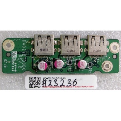 USB board Acer Aspire 7745, 7745G, 7745Z, Packard Bell EasyNote LX86 (p/n: 55.PUM07.004, DA0ZYBTB8B0 REV: B)
