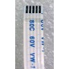 FFC шлейф 5 pin обратный, шаг 1.0 mm, длина 170 mm 