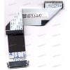 LCD LVDS FFC шлейф мониторный 30 pin обратный, шаг 1.0 mm, длина 215 mm, с замками с двух сторон