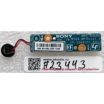 MIC board Sony VGN-C1S (p/n 1P-1069101-6011)