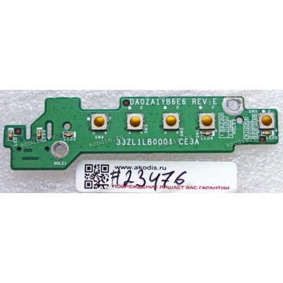 Switchboard Acer Aspire 1690, 3000, 3500, 3630, 5002, TravelMate 2300, 2310, 2400, 4500, Extensa 3000 (p/n DA0ZA1YB6E6 REV: E)