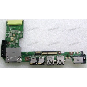 USB & Audio & CardReader & RJ-45 board Asus Eee PC 1015B (p/n 60-0A3AI03000-A02, 69NA3AB14A02-01)