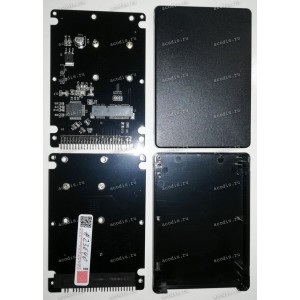 Переходник mSATA в IDE 44 pin 2,5 mm MSATA TO IDE INPUT BOX 2,5" (PATA) (mSATA half & full)