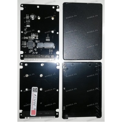 Переходник mSATA в IDE 44 pin 2,5 mm MSATA TO IDE INPUT BOX 2,5" (PATA) (mSATA half & full)