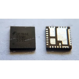 Микросхема ON Semiconductor FDMF3035, FDMF3035CT-ND полный аналог Vishay Siliconix SIC632 (QFN-31, PQFN31 55, 0.5P, CASE 483BR, SCALE 2.5:1)