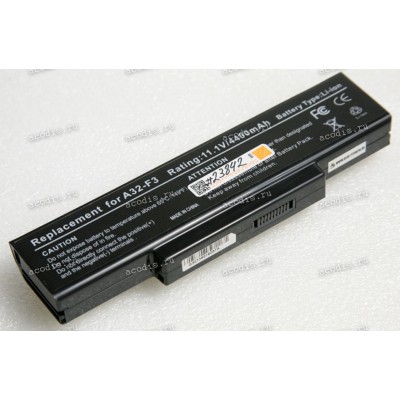 АКБ Asus A9, F2, F3, F7, F96, Pro31Q, S62, S96, X53, Z53, Z9, Z94, Z9400, Z96, Z9600, BenQ Joybook R55, Clevo M660, M661, M665, LG E500, Mitac EL80, MSI MEGABOOK GX600, M1034, M655, M662, M670, M673, M675, M677, VR600 4400mAh (A32-F3, A32-F2, A33-F3) repl