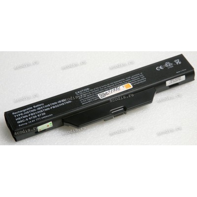 АКБ HP 550, Compaq 610, 615, 6720, 6730s, 6735s, 6820, 6830 14,4V/63Wh (451085-141, 451086-141, 451086-121, HSTNN-I39C, HSTNN-I40C, HSTNN-I48C-A, HSTNN-IB51, HSTNN-IB52, HSTNN-IB51
HSTNN-IB54) non-original