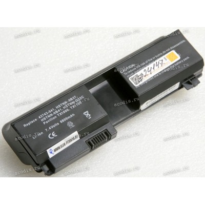 АКБ HP Pavilion TX1000, TX1001, TX1200, TX1300, TX1400, TX2000, TX2100, TX2500 8800mAh (NBP4A51B1, HSTNN-022С, HSTNN-OB37, RQ204AA, HSTNN-OB379, 437403-361, HSTNN-OB76
, STNN-UB1) replace