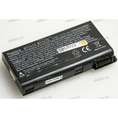 АКБ MSI CX700, CX600, CR620, CR610, CR600, A6200, A5000, A500 49Wh/4400mAh (91NMS17LD4SU1, 91NMS17LF6SU1, 957-173XXP-101, 957-173XXP-102, BTY-L74, BTY-L75, MS-1682) replace