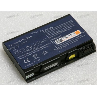 АКБ Acer Aspire 3100, 3690, 5100, 5101, 5110, 5610, 5630, 5650, 5680, 9110, TravelMate 2490, 3900, 4200, 4230, 4260, 4280, 4283, eMachines E620 4400mAh (BATBL50L8L, BATBL50L8H, BATBL50L6) replace