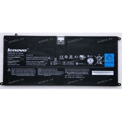 АКБ Lenovo Yoga 13, IdeaPad U300, U300s (14.8V 3700mAh 54Wh, 121500093, 11S121500093Z, p/n: L10M4P12, 4ICP5/56/120) orig