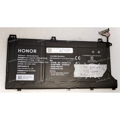 АКБ Huawei Honor MagicBook X 15 BBR-WAI9 2021AP3137 (HB4792J5ECW-31) 11,46V 3665mAh 46Wh original с разбора
