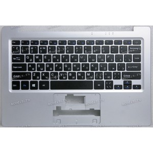 Keyboard Digma EVE 300 ES3004EW, CITI E301 (MB3081003 YXT) + topcase SP08855 (Black/Silver/Matte/RUO)