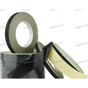 Ацетатный тканевый скотч (Acetate Cloth Tape) ширина 40 мм чёрный (30м)