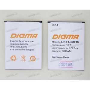 АКБ Digma Linx ARGO 3G (SP09429, 3,7v, 1700mAh)