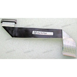 LCD LVDS FFC шлейф мониторный 30 pin обратный, шаг 1.0 mm, длина 260 mm Samsung LS22C45K (p/n BN96-26134R), с замком с одной стороны
