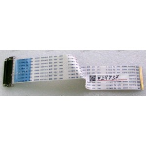 LCD LVDS FFC шлейф мониторный 30 pin обратный, шаг 1.0 mm, длина 182 mm Samsung E1920NR, E2020X, E2320X, P2050, P2050N, P2250, P2350, P2350N, 2043NW, 2043SW, 2233BW, 2243BW, 2243BWT, 2243BWX, 2243LNX, 2243SNX, 2243SWX, 2253BW, 2253LW, 2333T, 2494LW, 2494S