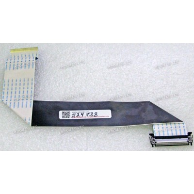LCD LVDS FFC шлейф мониторный 30 pin обратный, шаг 1.0 mm, длина 274 mm Samsung S22C450B, S22C450D, S22E450B, S22E450D (p/n BN96-24134M), с замком с одной стороны