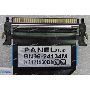 LCD LVDS FFC шлейф мониторный 30 pin обратный, шаг 1.0 mm, длина 274 mm Samsung S22C450B, S22C450D, S22E450B, S22E450D (p/n BN96-24134M), с замком с одной стороны