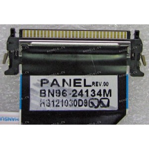 LCD LVDS FFC шлейф мониторный 30 pin обратный, шаг 1.0 mm, длина 274 mm Samsung S22C450B, S22C450D, S22E450B, S22E450D (p/n BN96-24134M), с замком с одной стороны LCD LVDS FFC шлейф мониторный 30 pin обратный, шаг 1.0 mm, длина 274 mm Samsung S22C450B, S22C450D, S22E450B, S22E450D (p/n BN96-24134M), с замком с одной стороны