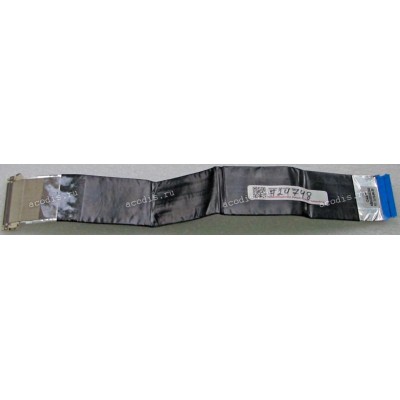 LCD LVDS FFC шлейф мониторный 30 pin прямой, шаг 1.0 mm, длина 240 mm (p/n: CAA50, NBX00022O00) с замком с одной стороны