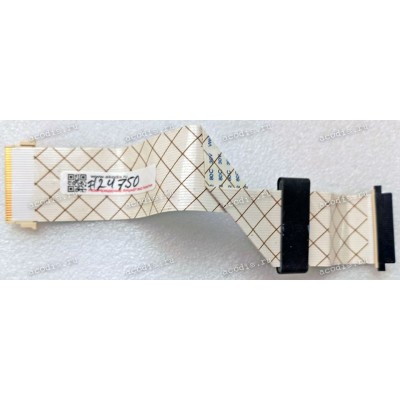 LCD LVDS FFC шлейф мониторный 30 pin обратный, шаг 1.0 mm, длина 200 mm Acer V243H, с замками с двух сторон