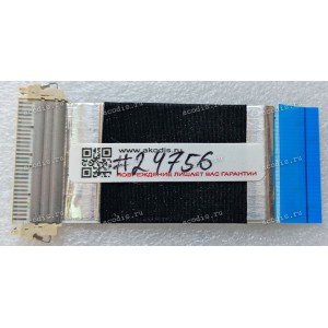 LCD LVDS FFC шлейф мониторный 30 pin обратный, шаг 1.0 mm, длина 78 mm, с замком с одной стороны
