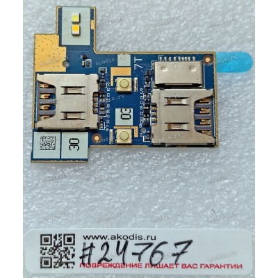 SIM + SD board Asus ZenFone Go ZB552KL (X007D) (p/n 90AX0070-R10020)